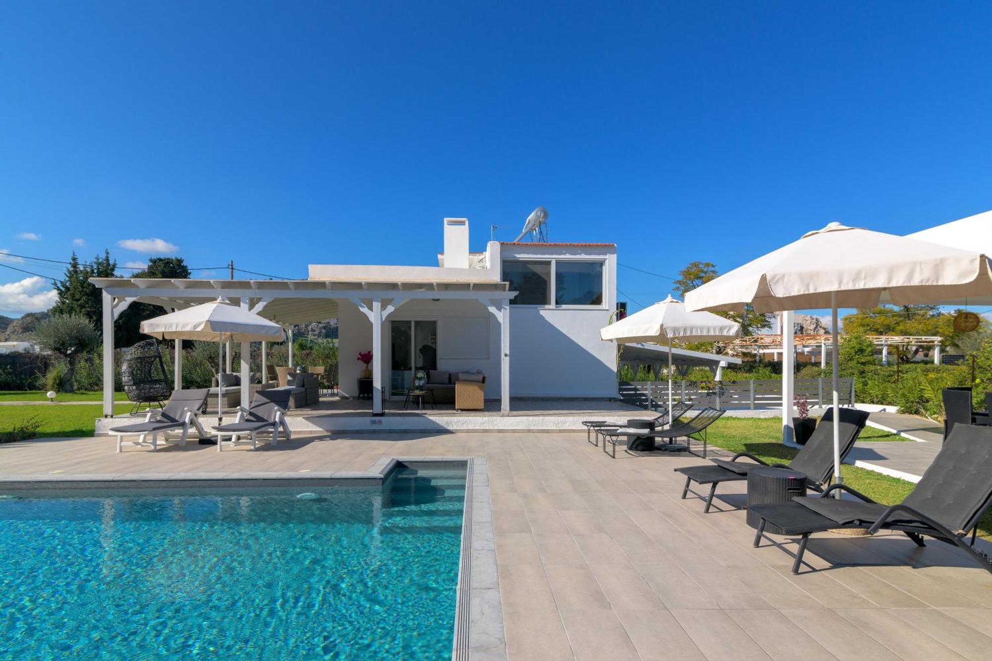 Casa Bianca Villa Kolymbia Eksteriør billede